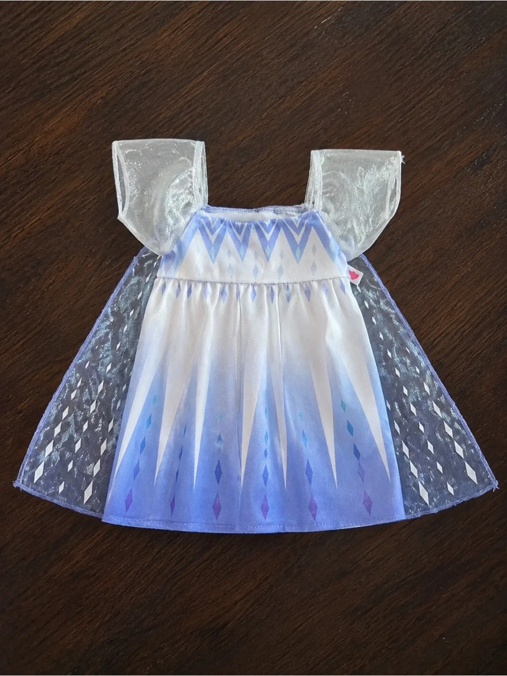 BUILD A BEAR WORKSHOP RARE DISNEY FROZEN ELSA SNOW QUEEN DRESS NWOT RARE HTF
